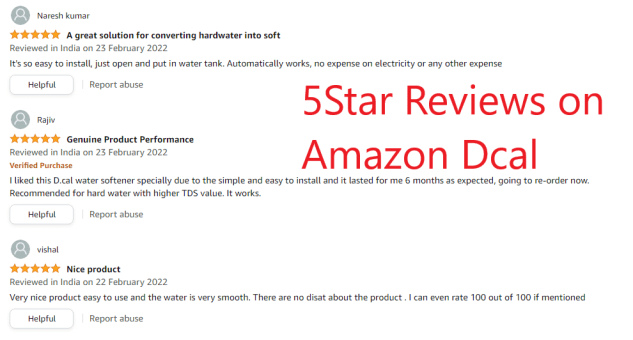5Star reviews on amazon DCAL