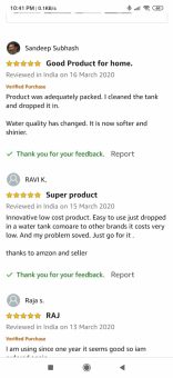 DCal Reviews & Testimonials: Amozon Reviews by our satified coustmers about dcal hardwater softener